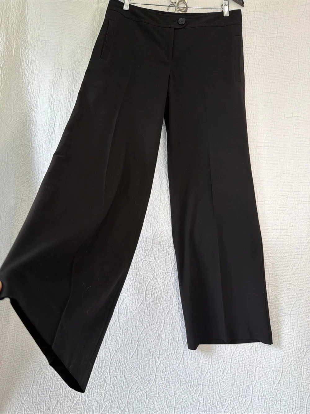 The Limited Cassidy Wide Leg Dress Pants Size 10 Black Trousers Slacks Office - Picture 4 of 16